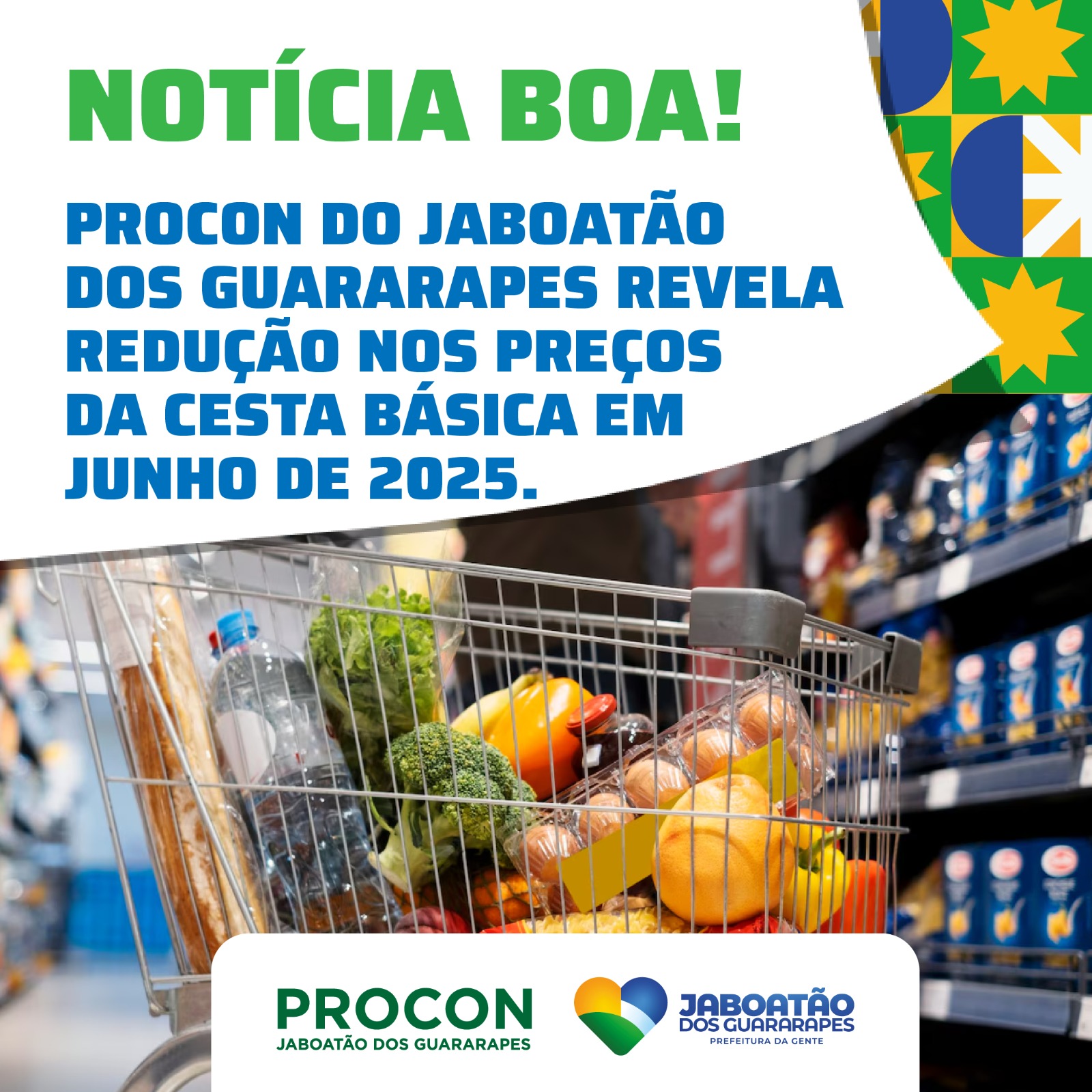 Procon Jaboatão realiza pesquisa de cesta básica para o mês de junho