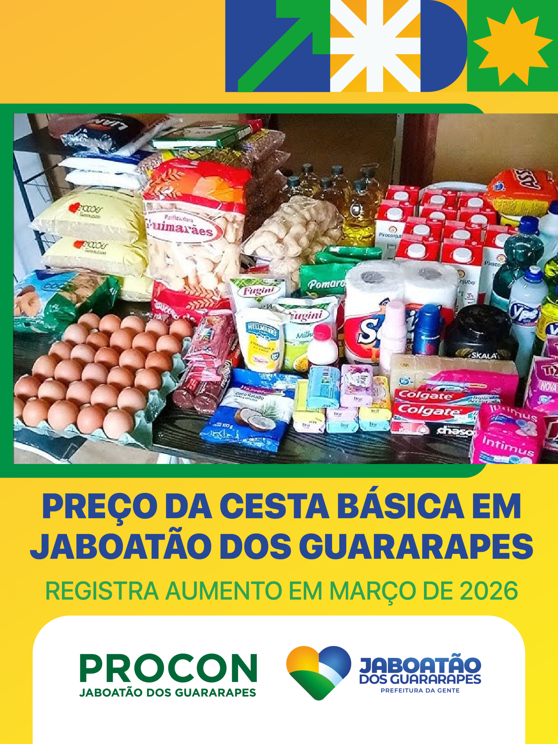 Leia mais sobre o artigo Preço da cesta básica em Jaboatão dos Guararapes registra aumento de 10,07% em março