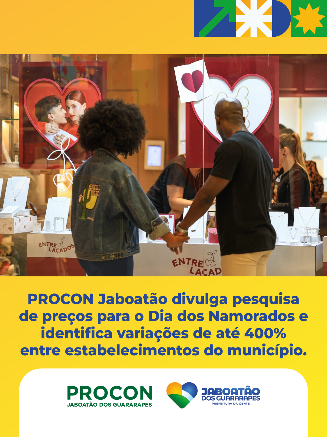 Procon Jaboatão aponta variação de até 400% nos preços de presentes para o Dia dos Namorados